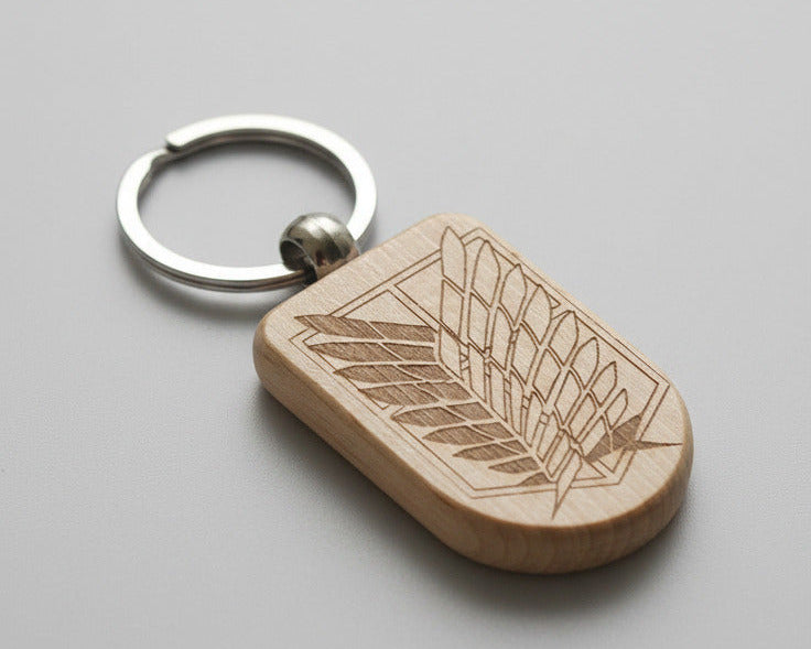 custum wood keychane